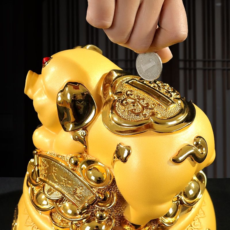 Hũ đựng tiền vàng heo kim tiền MN020 - 3 Hũ đựng tiền vàng heo kim tiền MN020 - 3